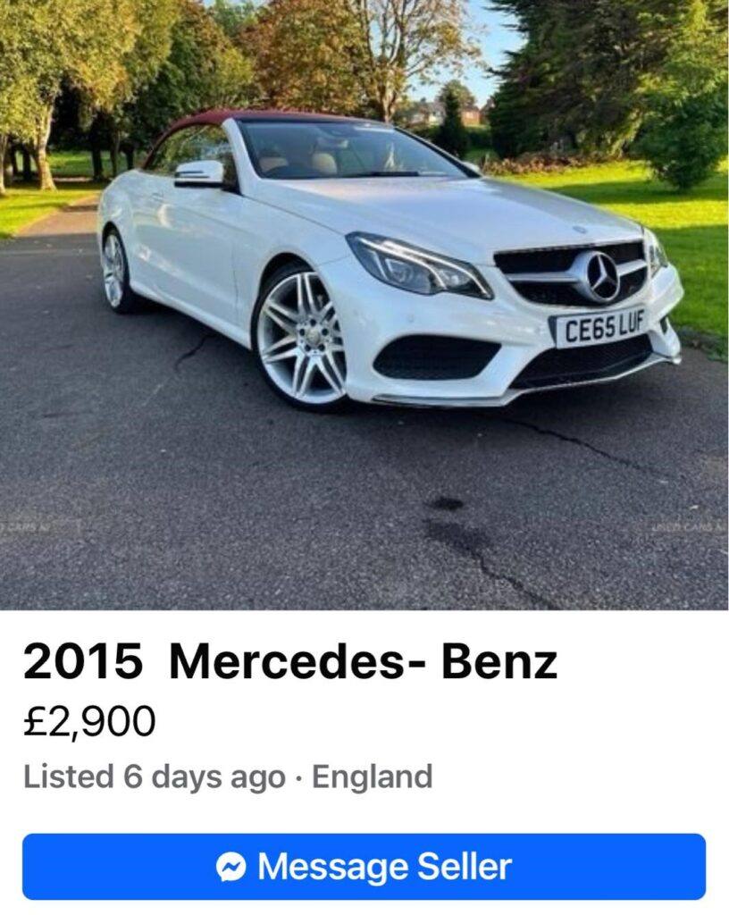 Common Online And Facebook Scams - Scam Image Of Car For Sale